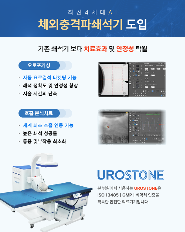체외충격파쇄석기 도입